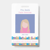 Badge d'identification du personnel scolaire avec  (Avant)