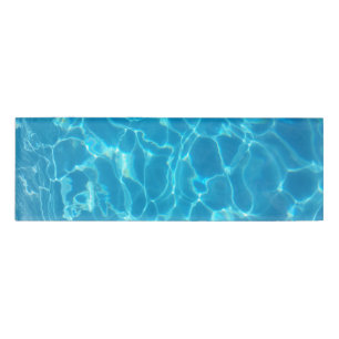 Badge D'identification Eau de piscine bleu ciel cristallin