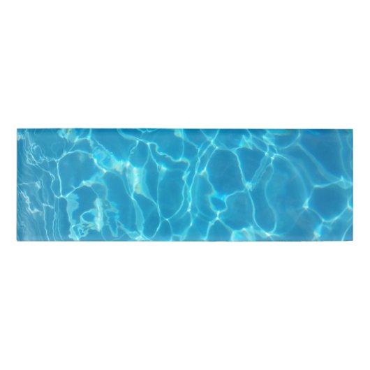 Badge D'identification Eau de piscine bleu ciel cristallin (Devant)