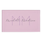 Badge D'identification Écriture manuscrite moderne monographie Nom Initia (Devant)