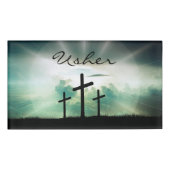 Badge D'identification Église chrétienne Congrégation Usher (Devant)