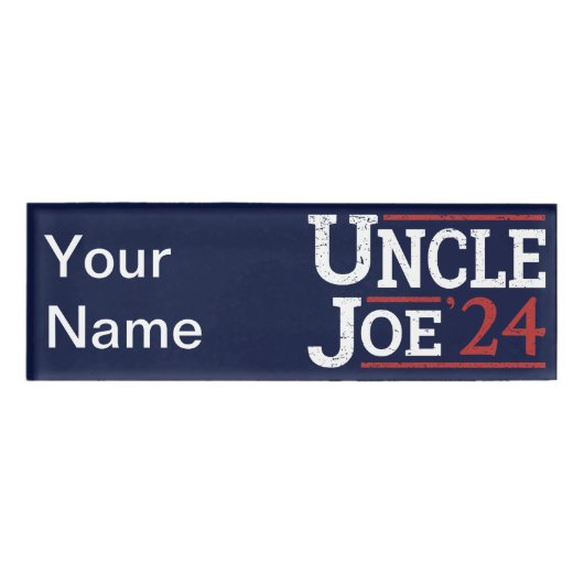 Badge D'identification Élection 2024 - Oncle Joe I (Devant)