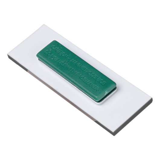 Badge D'identification Elegant Brushed Rose Faux metal Oval Custom (Dos)