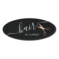 Elégant ciseaux d'or rose moderne coiffeur