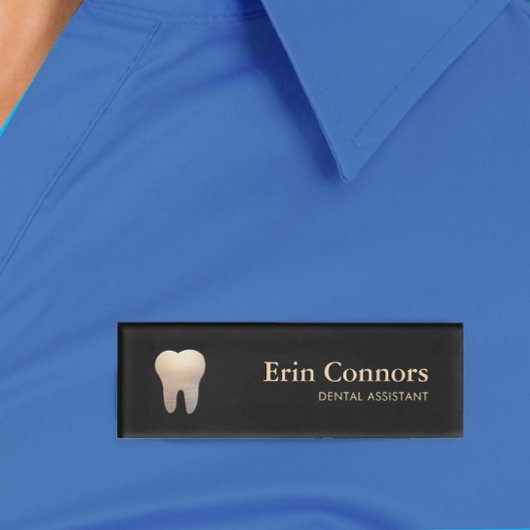 Badge D'identification Élégant Dental Assistant Dentist dentist Logo