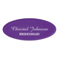 Élégant mariage magnétique bridesmaid nom tags