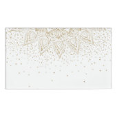 Badge D'identification Elégante conception de points Mandala Or (Devant)