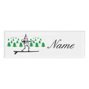 Badge D'identification Elfe sur la planche de surf Thunder_Cove