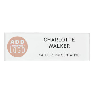 Badge D'identification Employés du logo d'entreprise simple personnalisés
