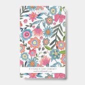 Badge d'identification en plastique floral pour fe (Arrière)