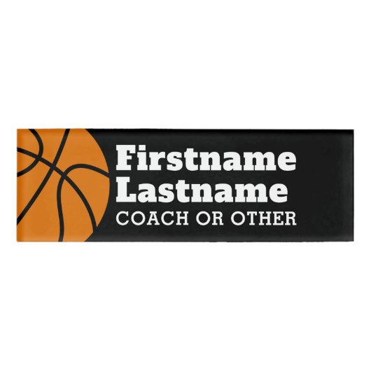 Badge D'identification Enseignant de basket-ball ou d'éducation physique (Devant)