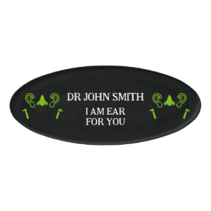 Badge D'identification ENT Otolaryngologie Otorhinolaryngologue