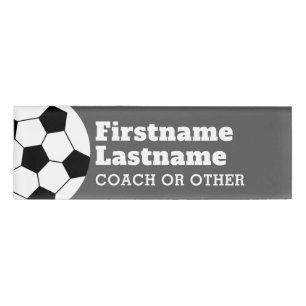 Badge D'identification Entraîneur de ballon de football ou professeur -