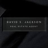 Badge D'identification Entreprise noire moderne professionnelle