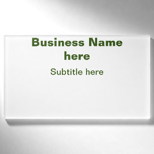Badge D'identification entreprise simple ajoutez votre nom texte q r code