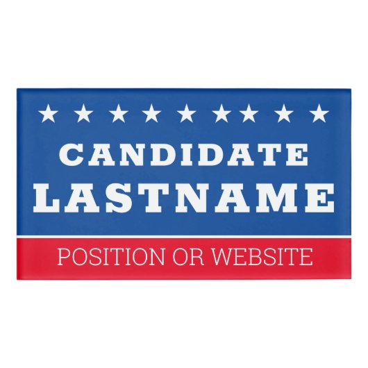 Badge D'identification Équipement de campagne personnalisé avec nom et no (Devant)