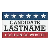 Badge D'identification Équipement de campagne personnalisé avec nom et te (Devant)