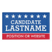 Badge D'identification Équipement de campagne personnalisé avec nom et te (Devant)