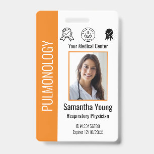 Badge d'identification et logo d'employé d'hôpital