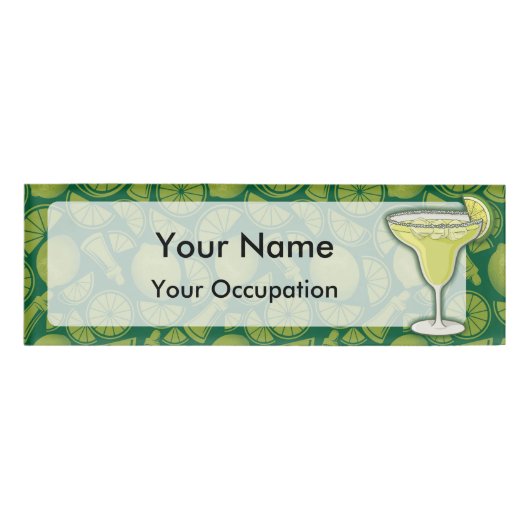 Badge D'identification étiquette de nom de cocktail Margarita (Devant)