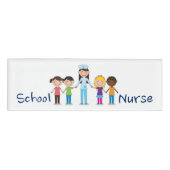 Badge D'identification Étiquette de nom d'infirmière d'école (Devant)