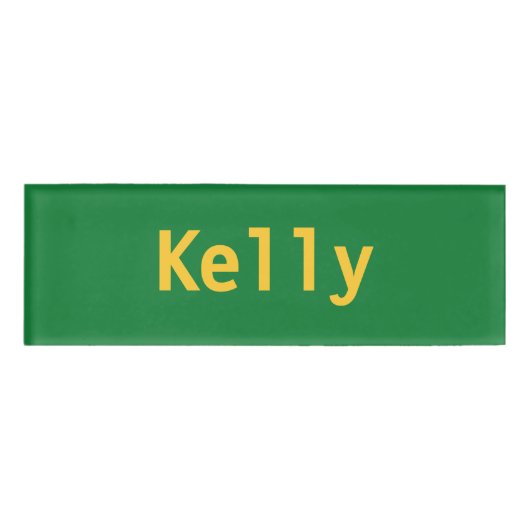 Badge D'identification Étiquette de nom Kelly (Devant)