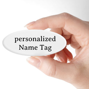 Badge D'identification Étiquette de nom simple personnalisée 3" X 1"