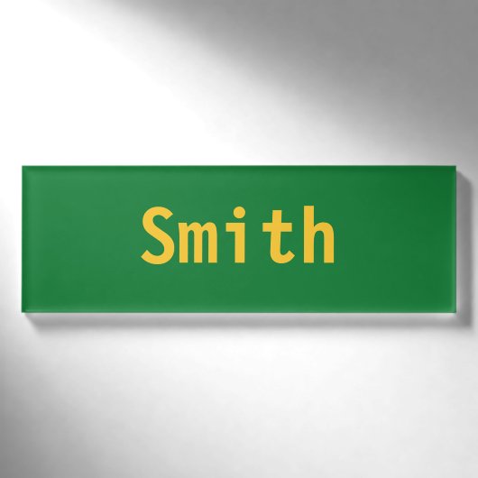 Badge D'identification Étiquette de nom Smith (Devant)