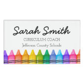 Badge D'identification Étiquette du programme Enseignant Enseignant Comté (Devant)