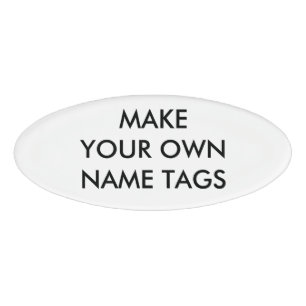 Badge D'identification Étiquette/insigne nommés ovales personnalisés p