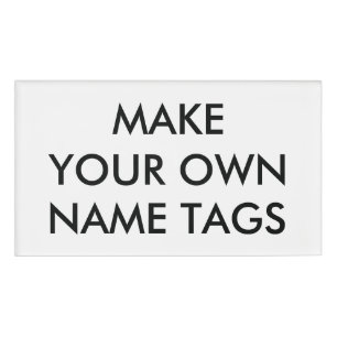 Badge D'identification Étiquette/insigne nommés rectangulaires