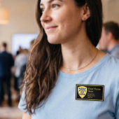 Badge D'identification Étiquette Nom de l'AGENT DE RÉCUPÉRATION FUGITIVE