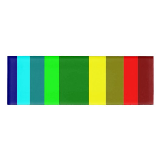 Badge D'identification Étiquette nommée assortie de couleurs (Devant)