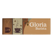 Badge D'identification Étiquette nommée de café (Devant)