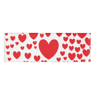 Badge D'identification Étiquette nommée de coeurs rouges