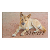 Badge D'identification Étiquette nommée de dingo (Devant)