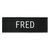 Badge D'identification Étiquette nommée de Fred (Devant)