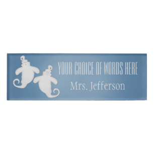 Badge D'identification Étiquette nommée de Halloween de fantôme