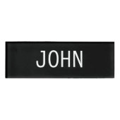 Badge D'identification Étiquette nommée de John (Devant)