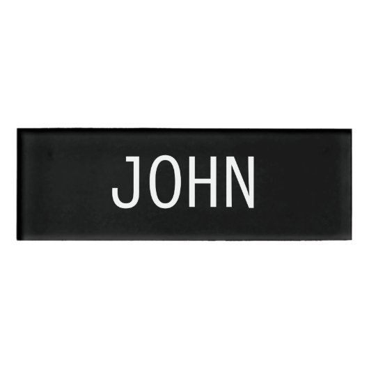 Badge D'identification Étiquette nommée de John (Devant)