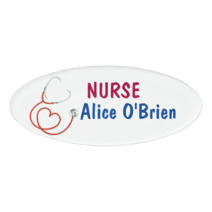 Badge D'identification Étiquette personnalisée pour infirmière
