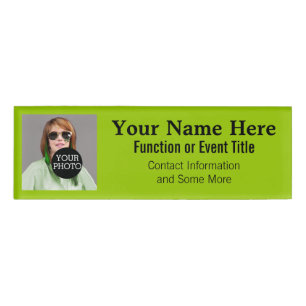 Badge D'identification Facile à faire votre propre Lime Photo logo tag