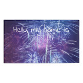 Badge D'identification feu bleu et violet (Devant)