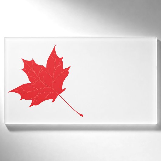 Badge D'identification Feuille d'érable rouge (Devant)