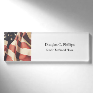 Badge D'identification Filtre de drapeau américain