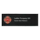 Badge D'identification FIrehouse Capitaine de chasseur (Devant)