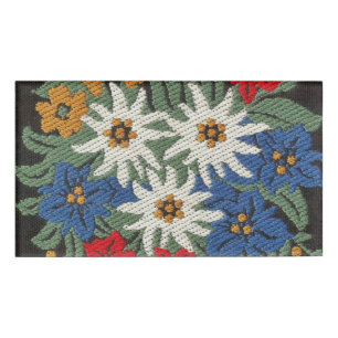Badge D'identification Fleur alpine suisse d'edelweiss