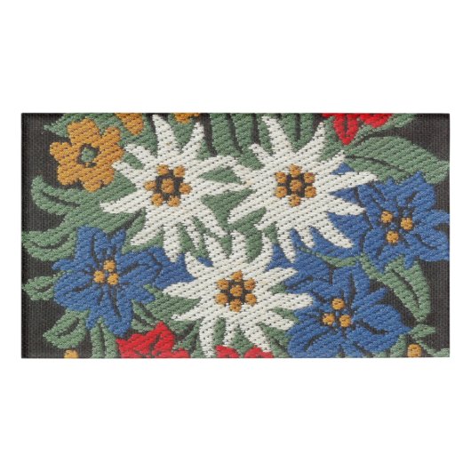 Badge D'identification Fleur alpine suisse d'edelweiss (Devant)