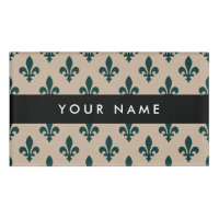Fleur de Lis Motif, Français, Royal, Vert