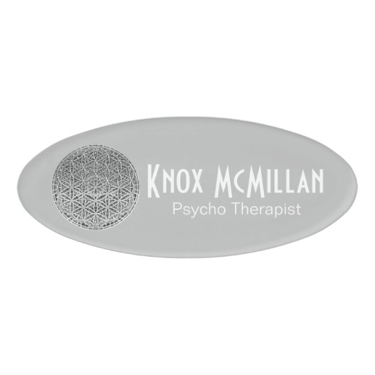 Badge D'identification FLEURS DE VIE - Médaille Argent (Devant)
